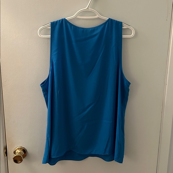 Nine West Vibrant Blue V-Neck Tank Top - Picture 7 of 12